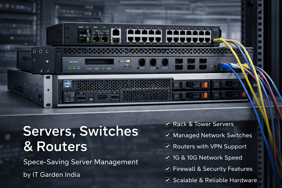 Server, switches, Routers